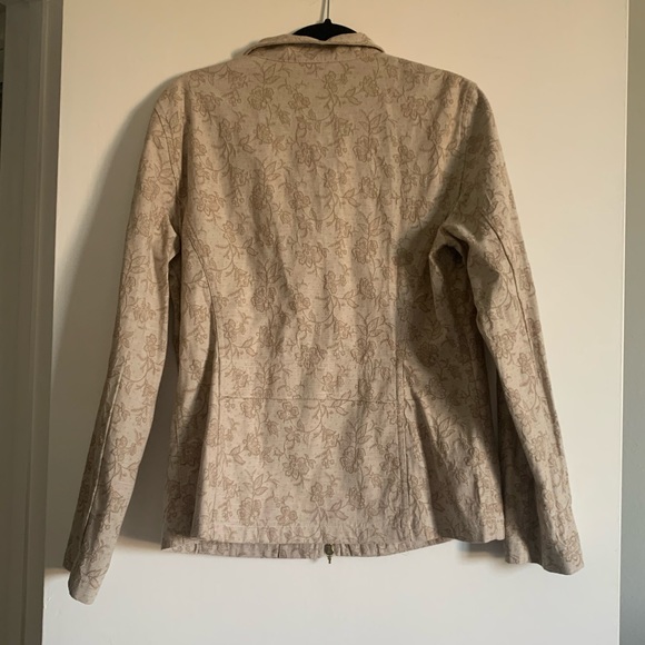 St. John Sport Floral Embroidered Zip-Up Jacket - Picture 3 of 10